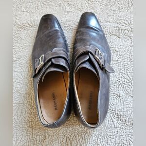 Mens Magnanni dress shoes 12, dark brown